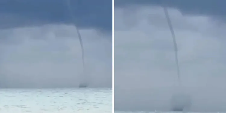Mudanya açıklarında hortum paniği