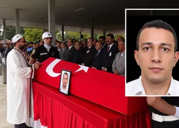 Tekne kazası kurbanı polis memuru son yolculuğuna uğurlandı