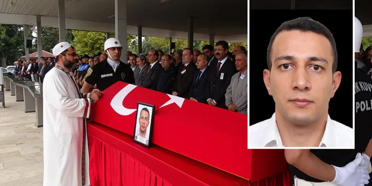 Tekne kazası kurbanı polis memuru son yolculuğuna uğurlandı