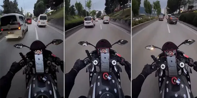 Bursa’da motosikletlinin kaçış manevrası kazayla sonuçlandı