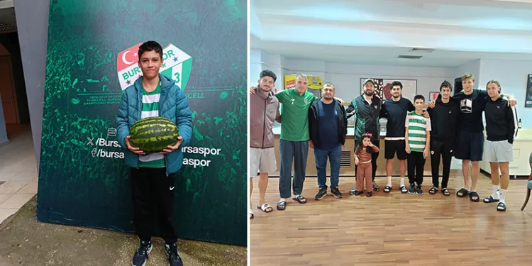 Karacabeyli taraftardan Bursaspor’a karpuz sürprizi