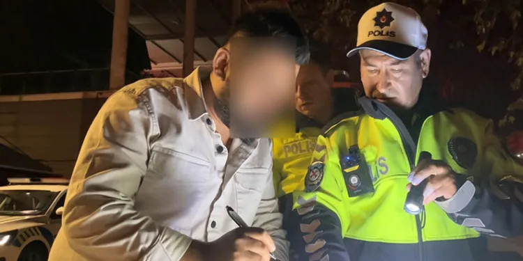Bursa’da trafik polisinin alkollü sürücü ile imtihanı
