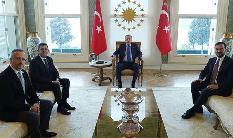 Cumhurbaşkanı Erdoğan, Çekmeköy Belediye Başkanı Çerkez’i kabul etti