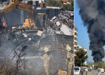 Bursa’da geri dönüşüm deposunda yangın