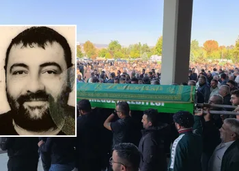 İş kazasında hayatını kaybeden iş yeri sahibi son yolculuğuna uğurlandı