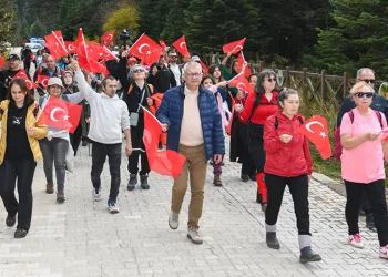 Cumhuriyet coşkusu Uludağ’ın zirvesinde yaşandı