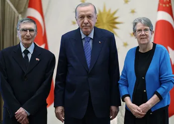 Cumhurbaşkanı Erdoğan, Aziz Sancar ve eşini kabul etti