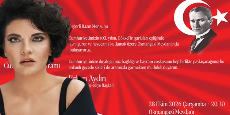 Göksel, Osmangazi’de Cumhuriyet Bayramı konserinde sahne alacak