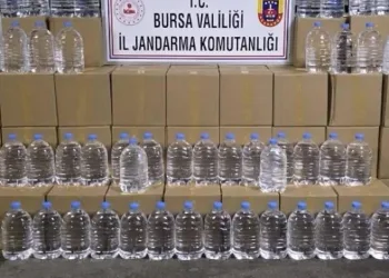 Bursa’da bin 260 litre etil alkol ele geçirildi