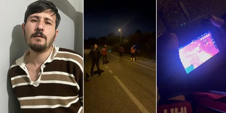 İnegöl’de kayıp genç için termal dronlu arama