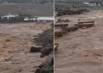 Diyarbakır’da sağanak yağış menfezleri yıktı