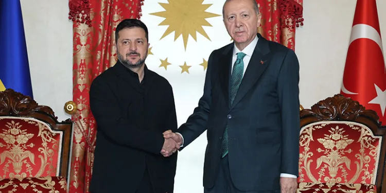 Erdoğan, Zelenskiy ile Dolmabahçe’de bir araya geldi